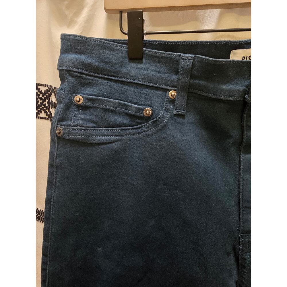 NWT Pistola High Rise Crop Boot dark green stretch jeans size 32 - Picture 3 of 7